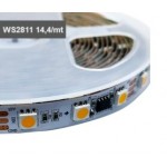 Tira PIXEL LED Digital 5 mts Flexible 24V 14,4W/mt 60 Led/mt WS2811 5050 IP20 Blanco Frío, rollo 5 metros